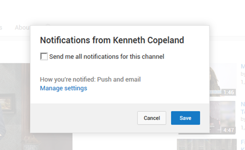 Youtube Notifications